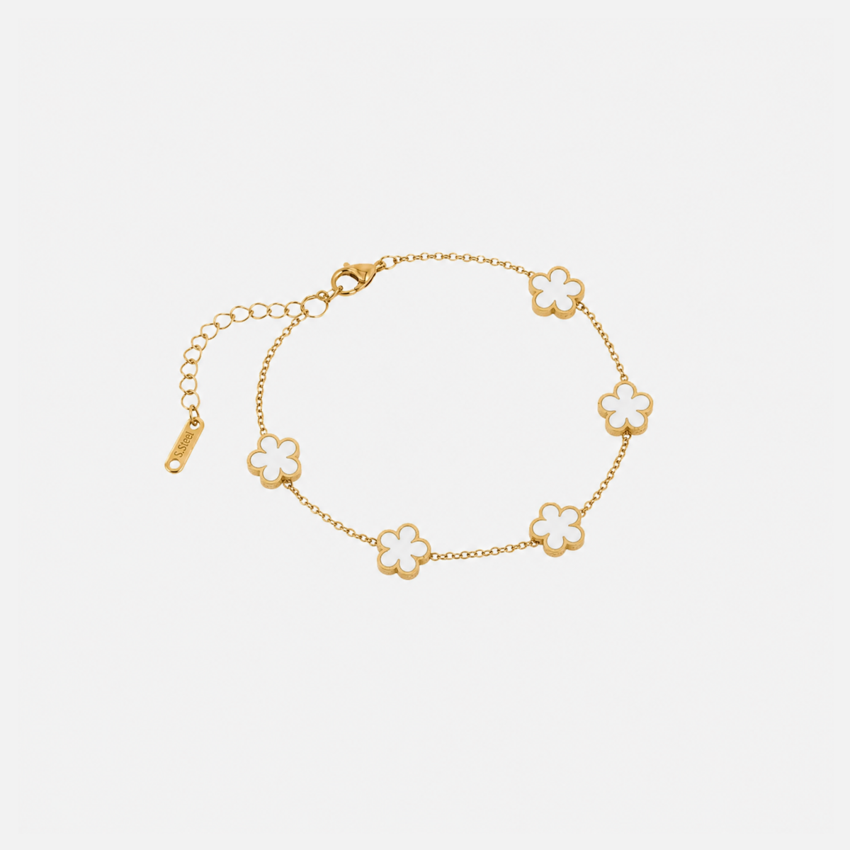 Trèfle Bracelet Gold & Pearl by Mizuki