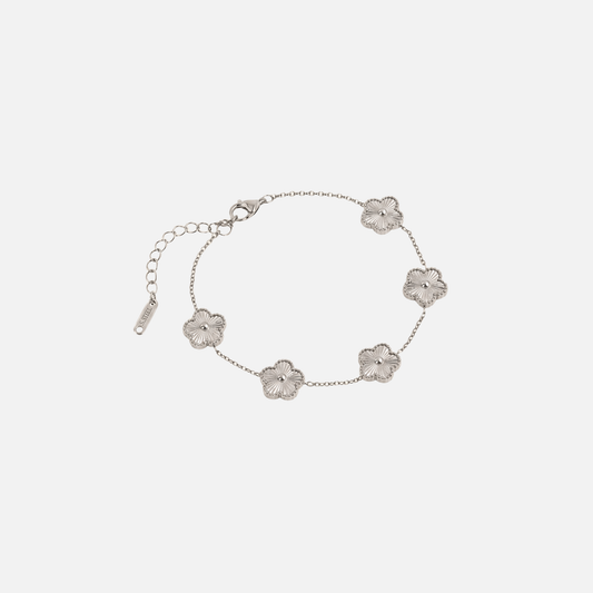 Trèfle Bracelet Silver & Pearl by Mizuki